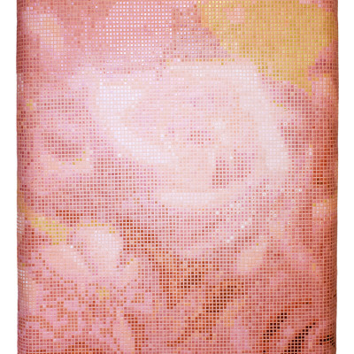 Marzipan Rose II, 2012, porcelain painted mosaic, 120x200cm, The collection of Wäinö Aaltonen Museum of Art, Turku, Finland