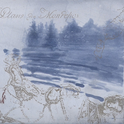 Monrepos III, 2012, aquatint, etching, photo etching, pigment print, 17x40cm